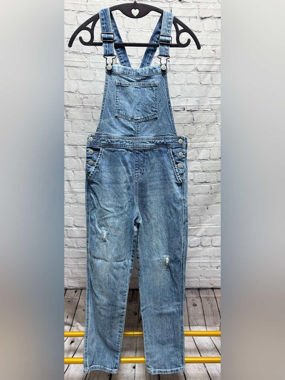 Cat & Jack Light Blue Denim Straight Overalls